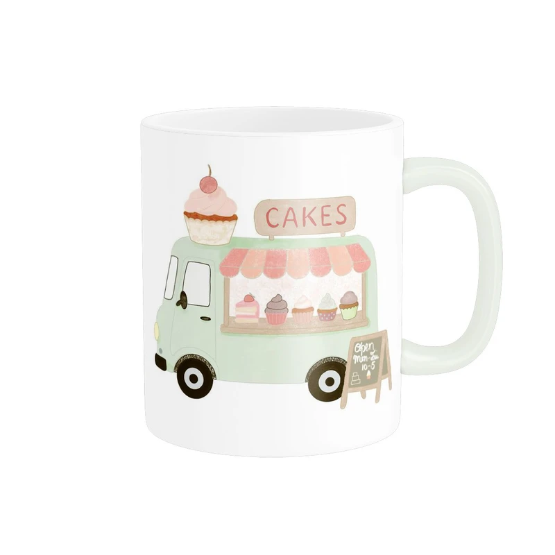 ماگ پاد آفرین طرح ون بستنی فروش کد 338