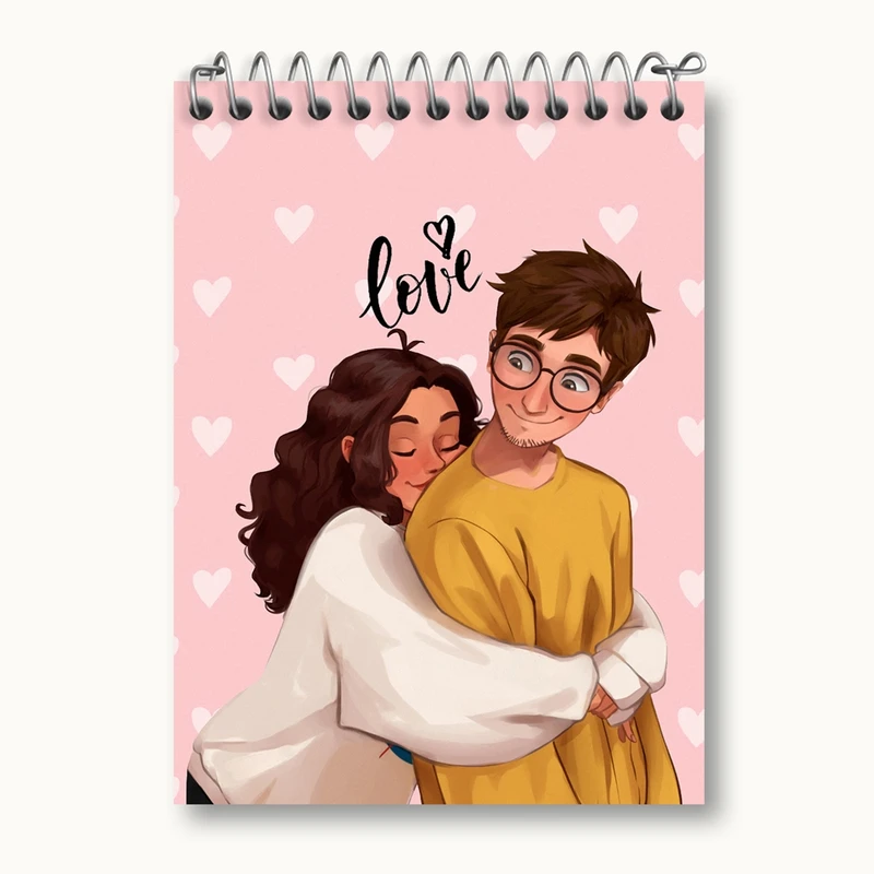 دفتر یادداشت 50 برگ خندالو مدل عاشقانه کد 27144