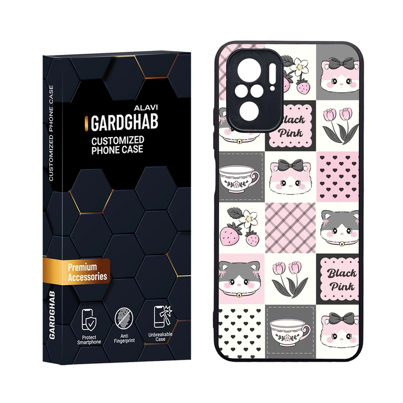 کاور گارد قاب مدل دورژله ای دخترانه مناسب برای گوشی موبایل شیائومی Redmi Note 10 4G / Note 10s / Poco M5s
