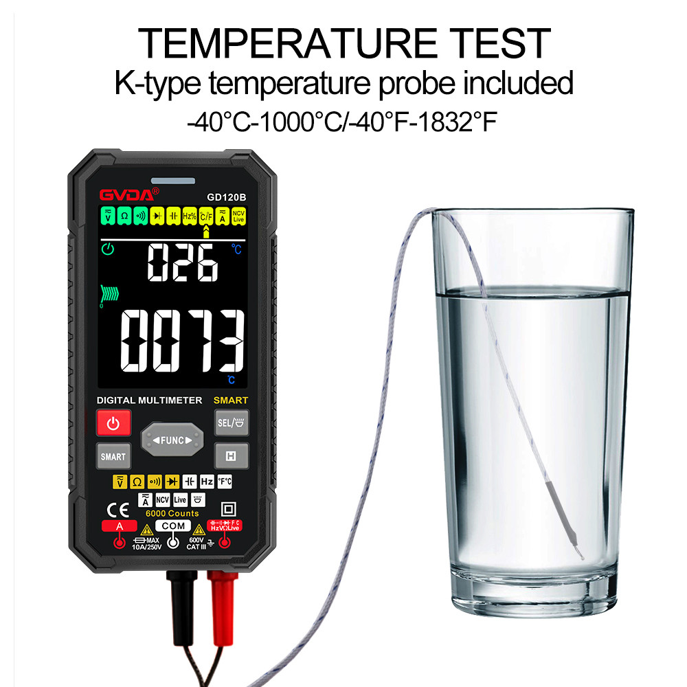 مولتی متر دیجیتال جی وی دی ای مدل GD120B