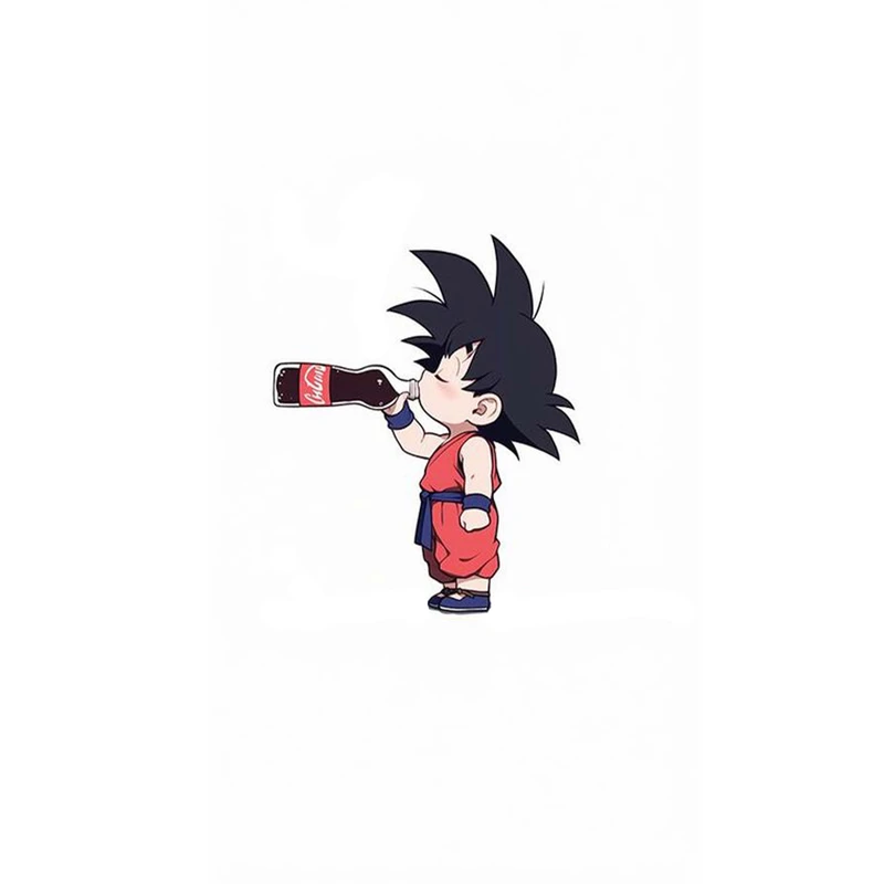 استیکر لپ تاپ و موبایل مدل انیمه طرح دراگون بال سان گوکو Dragon ball Son Goku کد 3697