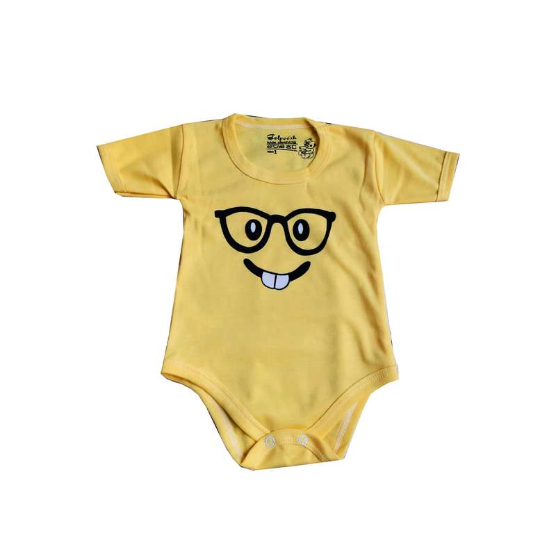 بادی آستین کوتاه نوزادی مدل استیکری1