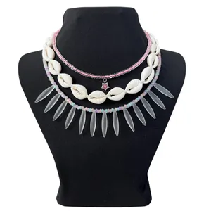 گردنبند زنانه مدل سرخپوستی بسته 3 عددی