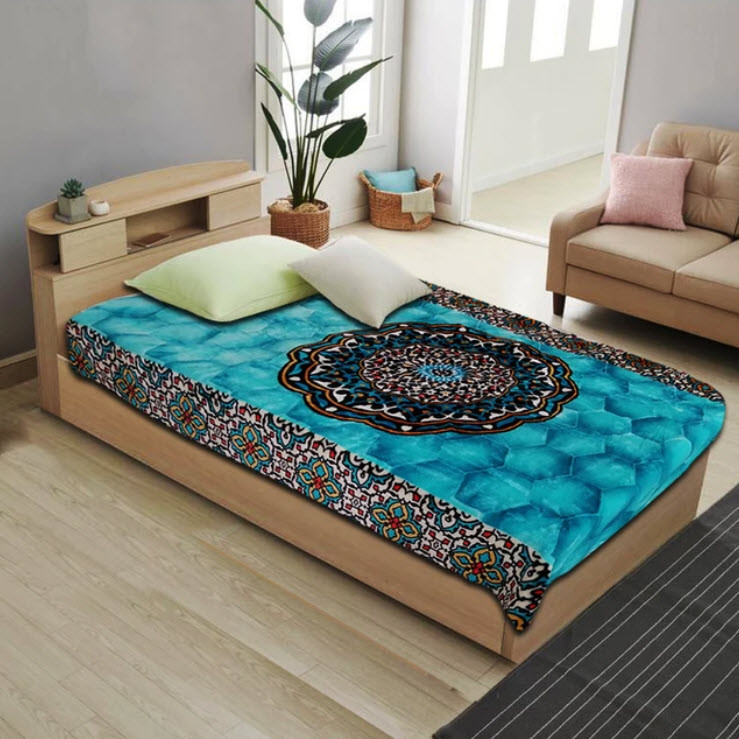 پتو گلبافت مدل برتر کد 647.0 سایز 220x160 سانتی متر