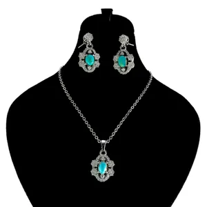 نیم ست نقره زنانه کد AV063