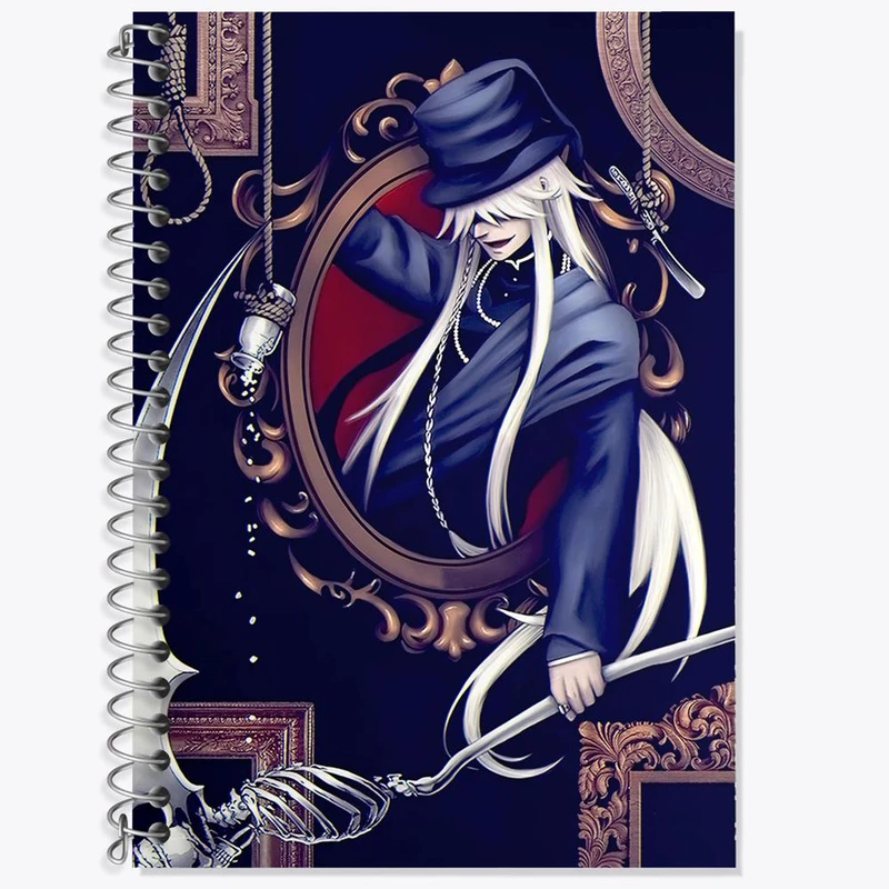 دفتر لغت 50 برگ خندالو مدل اندرتیکر انیمه خادم سیاه Black Butler کد 16335