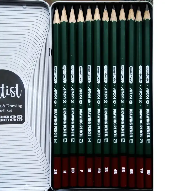 مداد طراحی آریا مدل ARTIST مجموعه 12 عددی