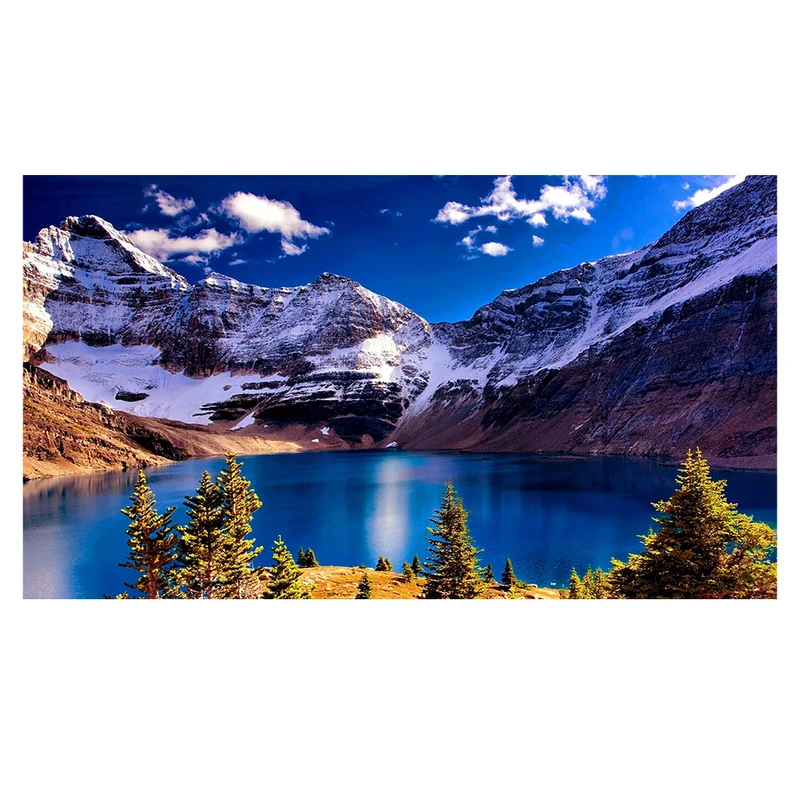 کاغذ دیواری مدل دریاچه و کوهستان برفی کد AR3060464