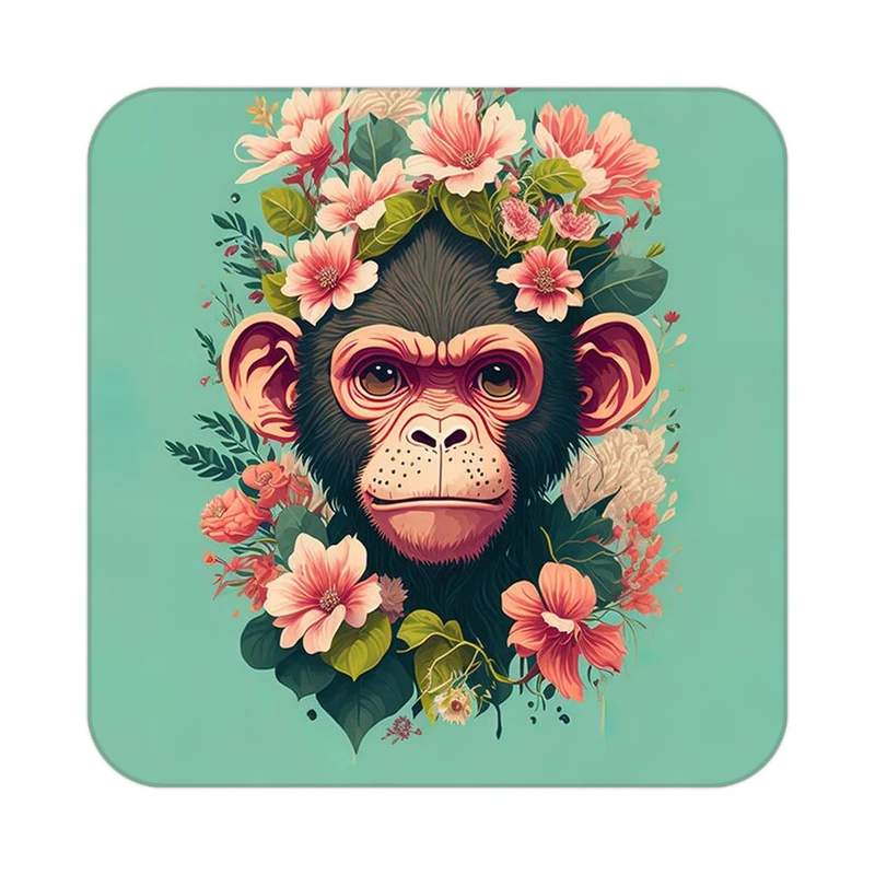 زیر لیوانی کاکتی طرح حیوانات رنگی مدل mp26965