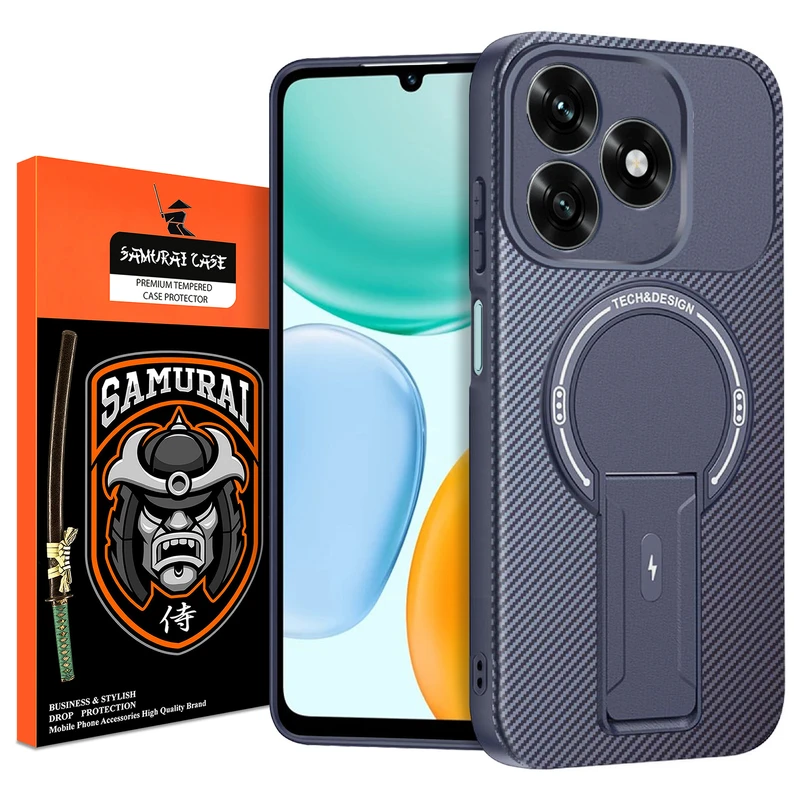 کاور سامورایی مدل Carbon Stand مناسب برای گوشی موبایل آنر X5c / X5c Plus / Play 10A 