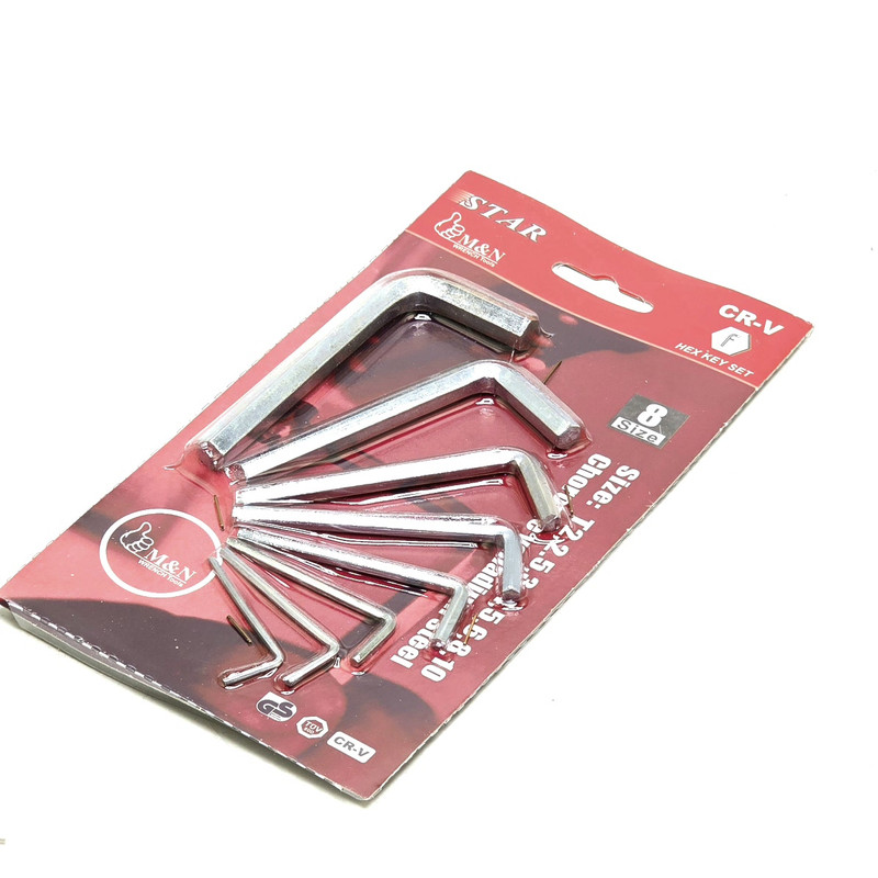 آچار آلن استار مدل HEX-KEY-SET مجموعه 8 عددی