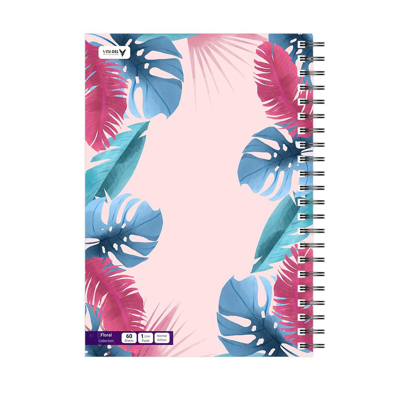 دفتر 120 برگ ویتادل طرح گل مدل 11