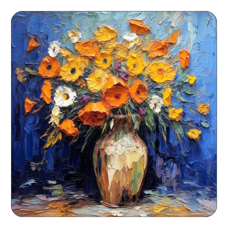 مگنت کاکتی طرح نقاشی رنگ روغن مدل mp72615