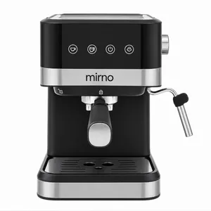 اسپرسوساز خانگی میرنو مدل MI_3080CM، ظرفیت مخزن آب 1500 میلی‌لیتر، با مصرف پودر قهوه، 2 نازل قهوه، فشار بخار 20 بار و صفحه نمایش لمسی