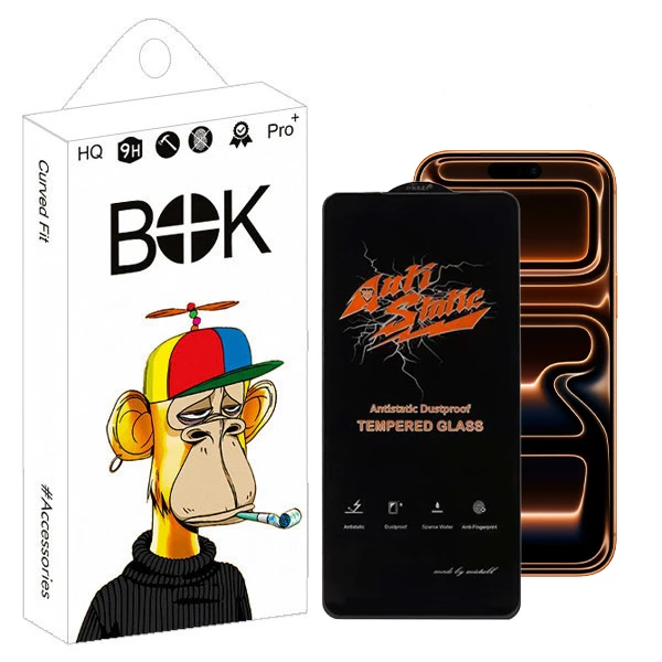 محافظ صفحه نمایش آنتی استاتیک بوک مدل View مناسب برای گوشی موبایل اپل iphone 17 pro max