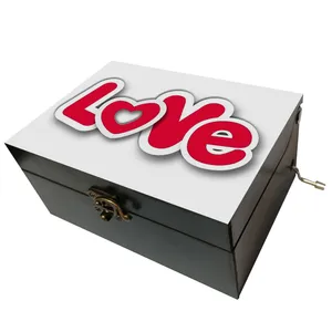 جعبه موزیکال مدل هندلی طرح عشق love قلب کد 304۱