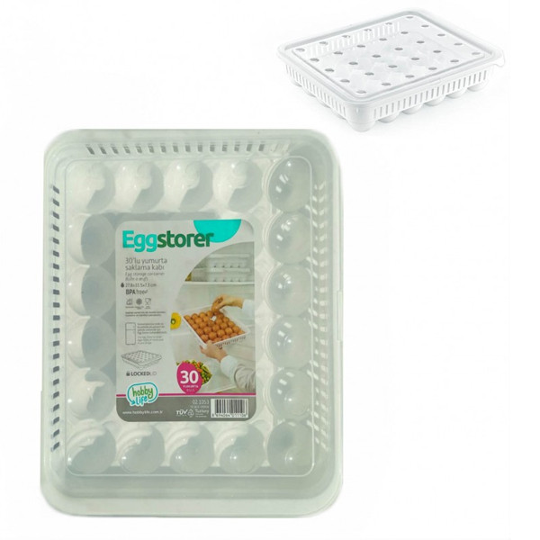 ظرف نگهدارنده تخم مرغ هوبی لایف مدل 1053 ظرف نگهدارنده تخم مرغ هوبی لایف مدل 1053
