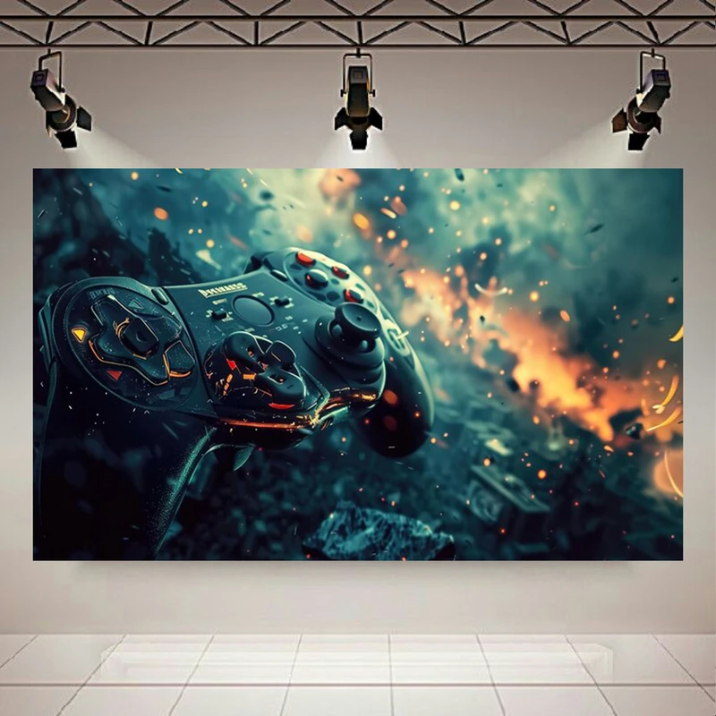 پوستر دیواری طرح دسته بازی مدل گیمینگ کد AR3058400