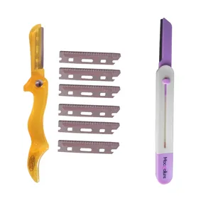 تیغ اصلاح ابرو کد 0097 بسته 2 عددی به همراه تیغ یدک بسته شش عددی