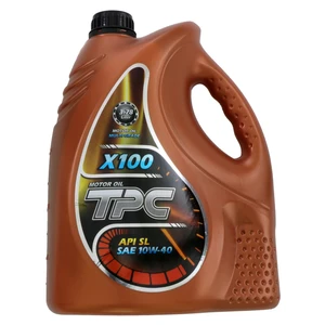 روغن موتور خودرو تی پی سی مدل X100 ظرفیت 4 لیتر