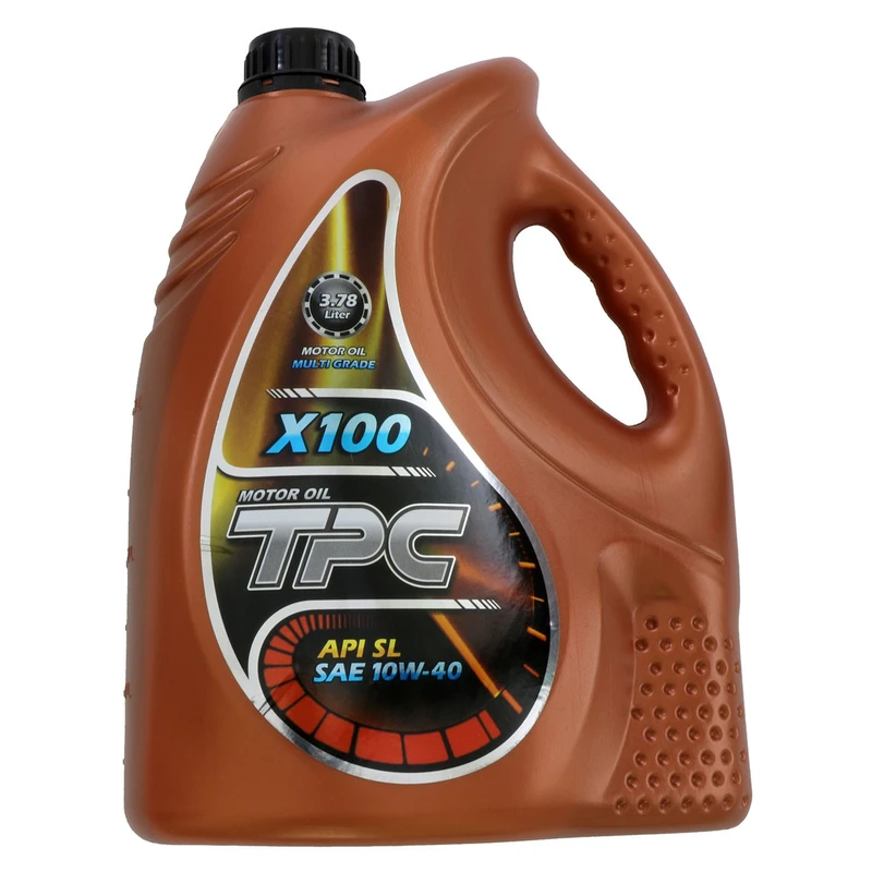 روغن موتور خودرو تی پی سی مدل X100 ظرفیت 4 لیتر