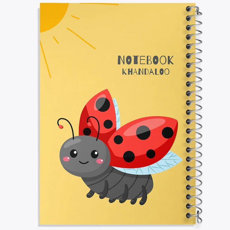 دفتر مشق 50 برگ خندالو طرح کفشدوزک کد N971