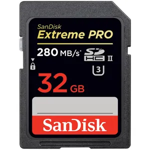کارت حافظه microSDHC سن دیسک مدل Extreme Pro کلاس 10 استاندارد UHS-II U3 سرعت 280MBps ظرفیت 32 گیگابایت