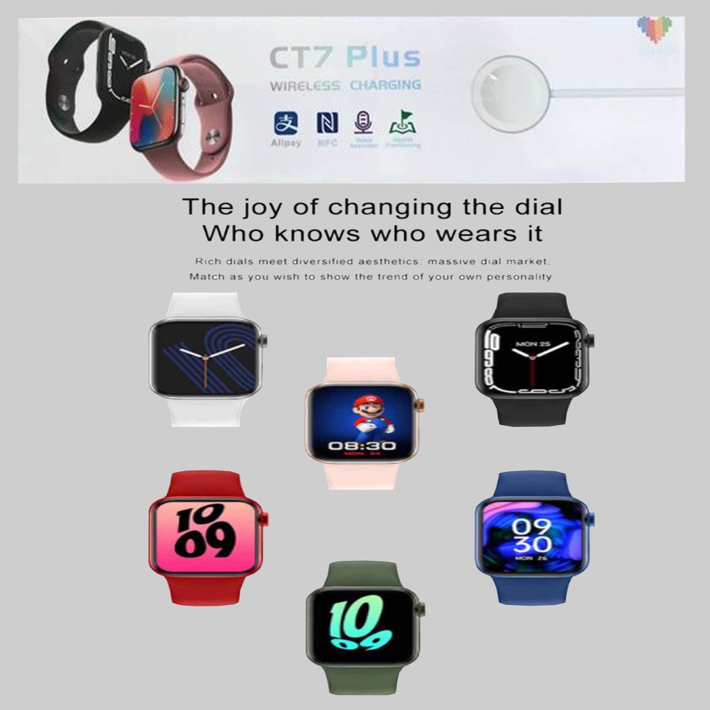 قیمت ساعت هوشمند مدل ct7-plus-gb