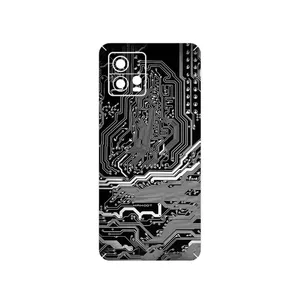 MAHOOT Black_Printed_Circuit_Board Cover Sticker for Motorola Moto G72