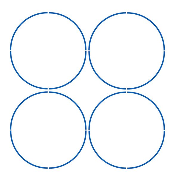 برچسب دور رینگ موتورسیکلت مهدیار طرح شبرنگ  کد MD100 مجموعه 4 عددی