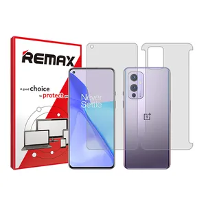 Remax clear screen protector HyGEL model suitable for One Plus 9 mobile phone along with the back of the phone