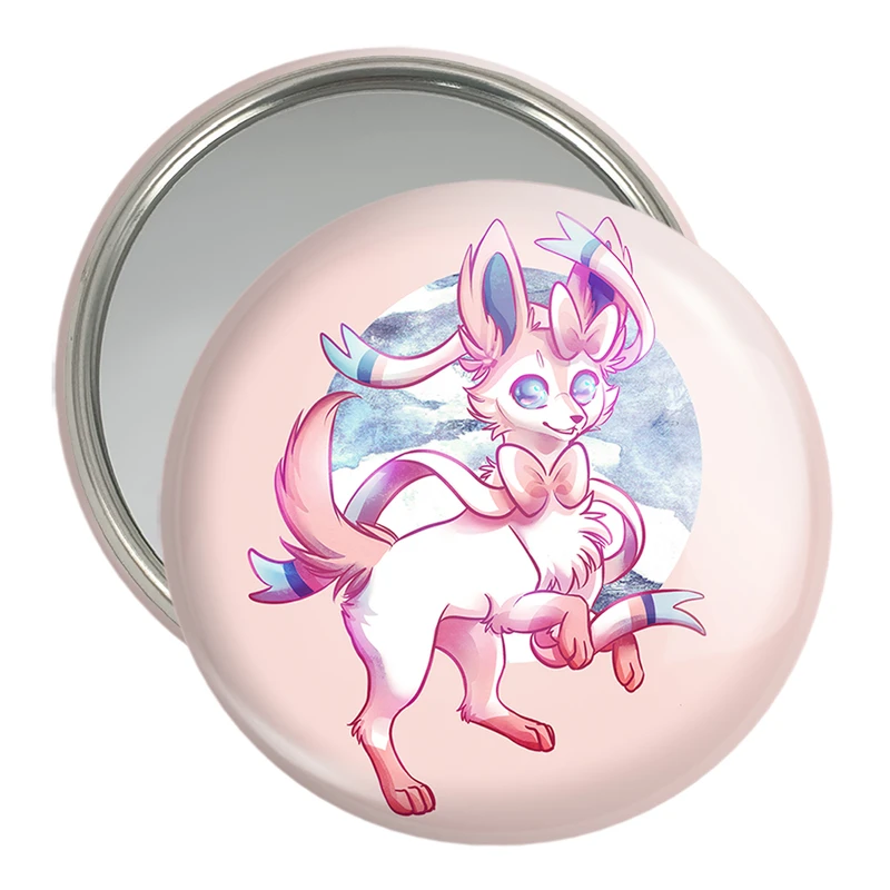 آینه جیبی خندالو مدل سیلوئون انیمه پوکمون  کد 17390