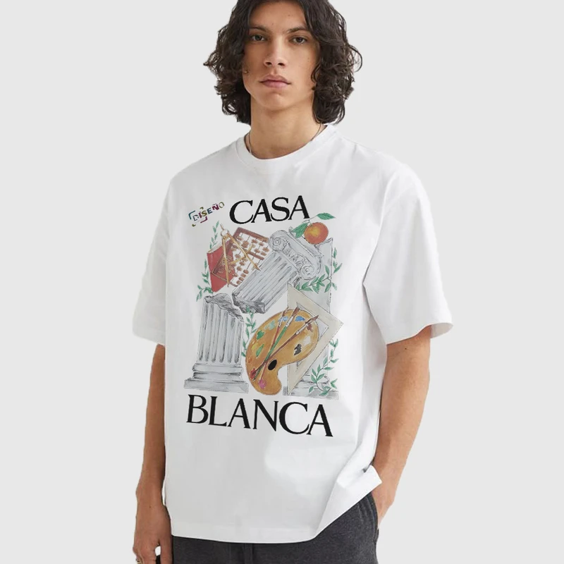 تی شرت آستین کوتاه مردانه مدل استایل کژوال نقاشی z461