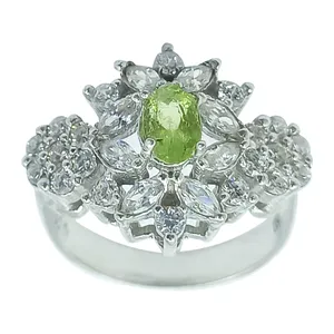 انگشتر نقره زنانه سلین کالا مدل زبرجد ce-As282