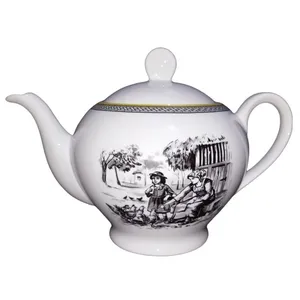 قوری چینی زرین ایران مدل چای ایتالیا اف 8 ویلیج درجه 3									