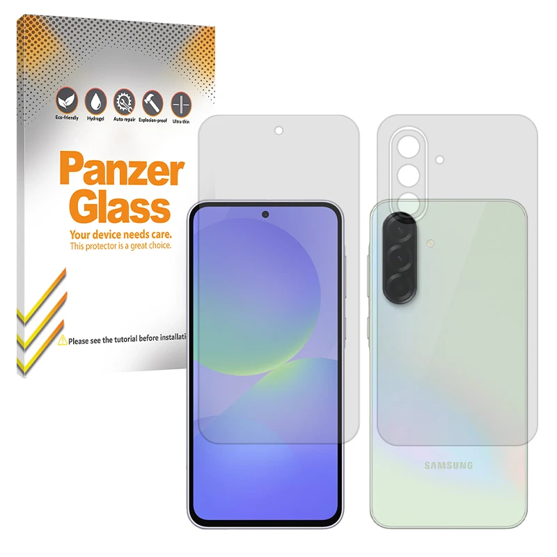 محافظ صفحه نمایش شفاف پنزر گلس مدل Resistant مناسب برای گوشی موبایل سامسونگ Galaxy A26 به همراه محافظ پشت گوشی