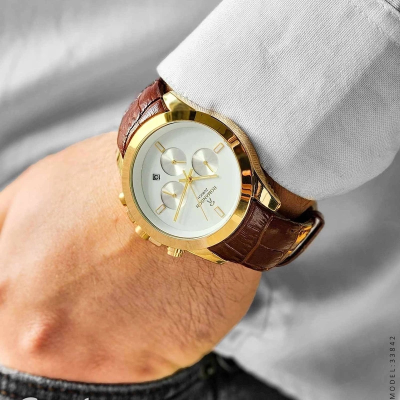 ساعت مچی عقربه‌ای مردانه رومانسون مدل کورنوگراف سه موتور فعال 003