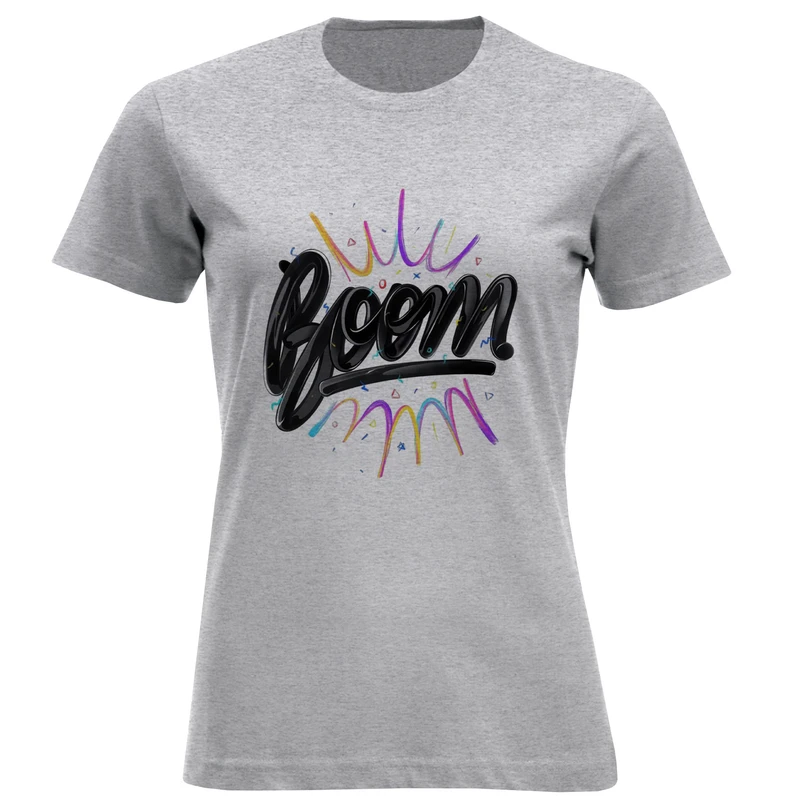 تی شرت آستین کوتاه زنانه مدل D775 Boom