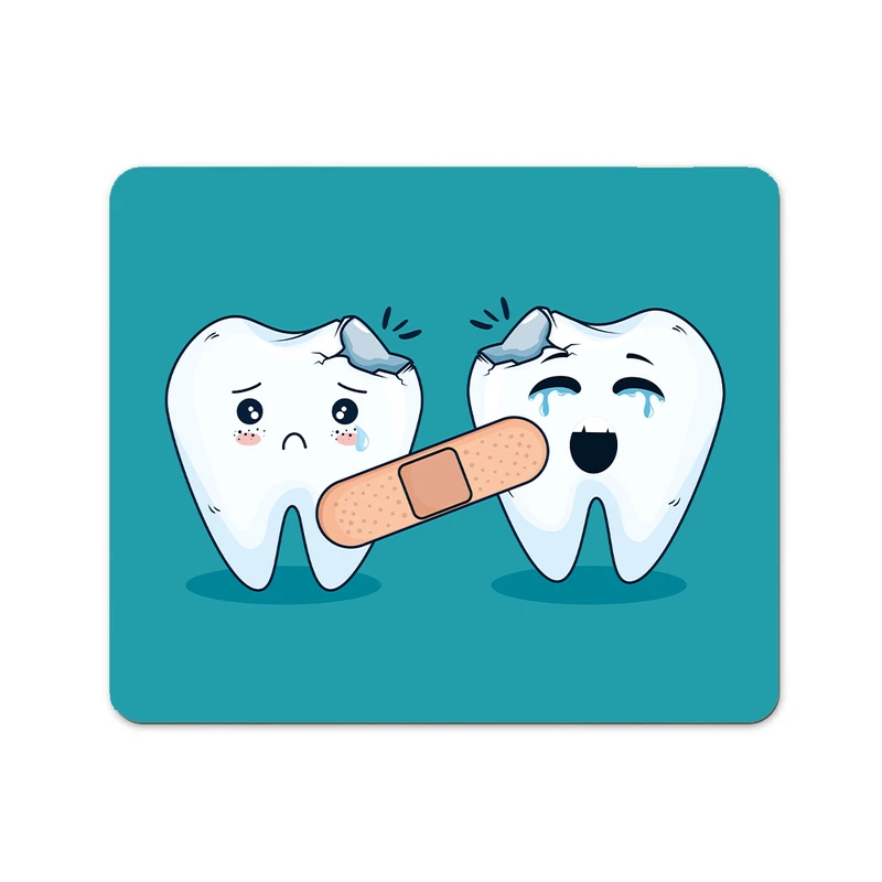 ماوس پد پاد آفرین مدل دندانپزشک مطب دندانپزشکی طرح دندان کد P620 سایز 19*24 سانتی متر