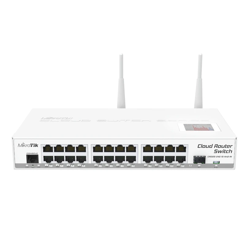 سوییچ 24 پورت میکروتیک مدل CRS125-24G-1S-2HnD-IN