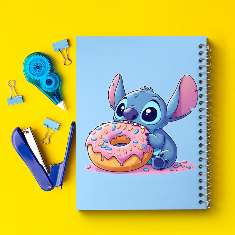 دفتر مشق 100 برگ خندالو طرح استیچ (Stitch) کد N2954