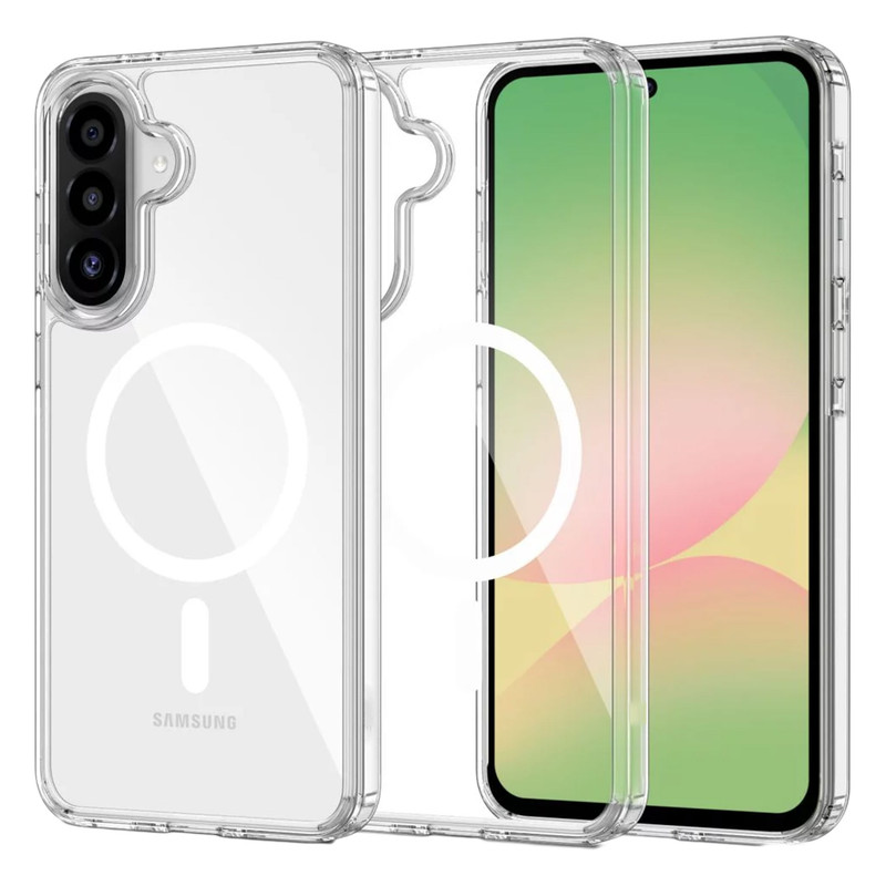 کاور مسیر مدل Clear Magnetic MGsafe مناسب برای گوشی موبایل سامسونگ Galaxy A56