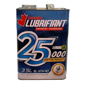 روغن موتور خودرو کانادا لوبریفنت مدل 10W40 SL 25000حجم 3.5 لیتر