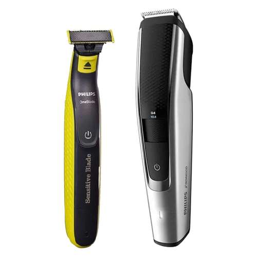 ماشین اصلاح موی صورت و بدن فیلیپس مدل BT5511 به همراه وان بلید فیلیپس مدل سنستیو