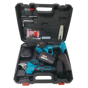 قیچی باغبانی و اره زنجیری شارژی باس مدل 2chain مجموعه ۱۱ عددی