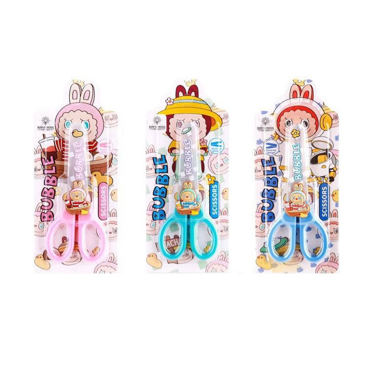 قیچی غلاف دار مدل لبوبو کد 855 بسته 3 عددی