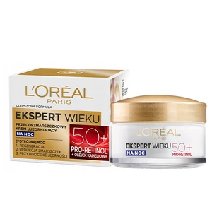 کرم ضد چروک شب لورآل مدل  Ekspert Wieku +50 Retinol حجم 50 میلی لیتر
