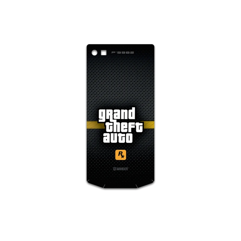برچسب پوششی ماهوت مدل GTA-Game مناسب برای گوشی موبایل بلک بری Porsche Design P9982
