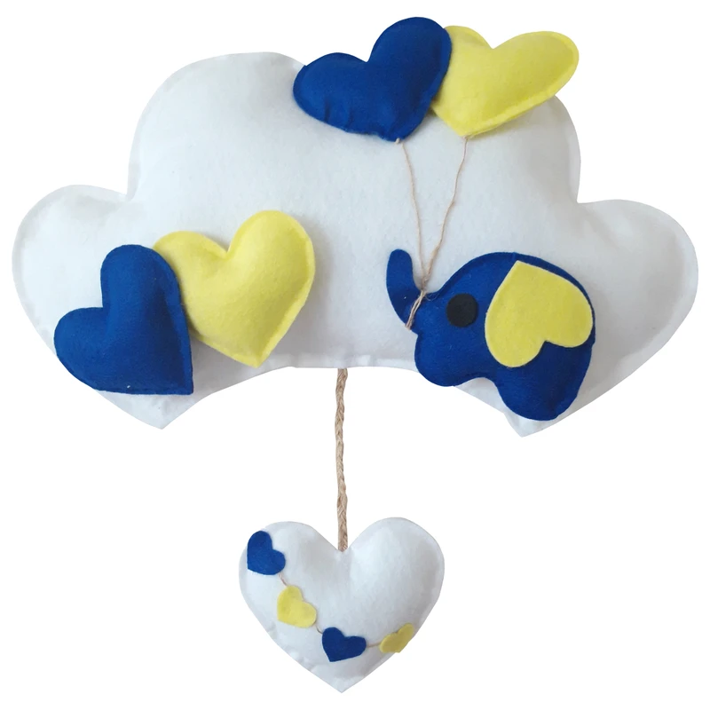 دیوار کوب اتاق کودک طرح ابر و فیل کد 1001