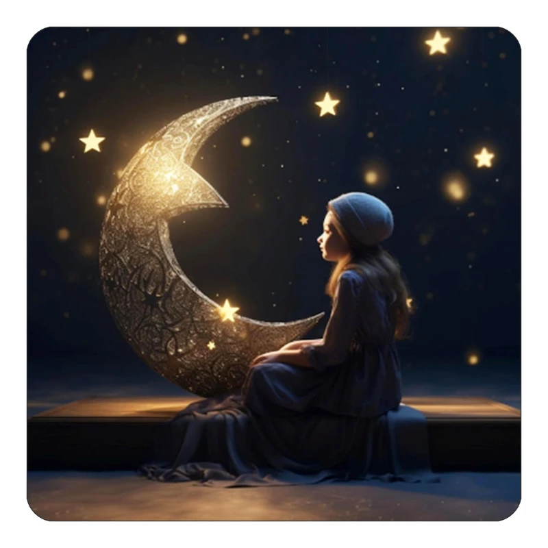 مگنت کاکتی طرح ماه و ستاره مدل mp51980